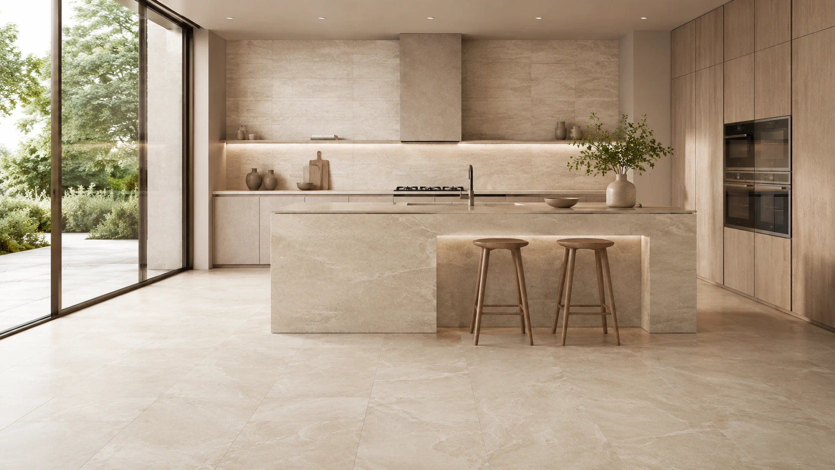 Minimalist porcelain interior